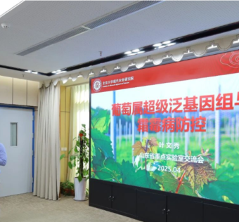 叶文秀研究员在2025年山东省作物精准分子设计育种重点实验室学术研讨会上作“葡萄属超级泛基因组与霜霉病防控”报告