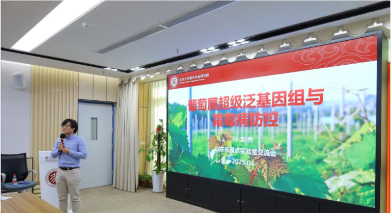 Read more about the article 叶文秀研究员在2025年山东省作物精准分子设计育种重点实验室学术研讨会上作“葡萄属超级泛基因组与霜霉病防控”报告