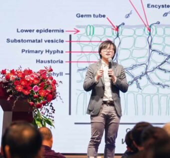 2025年11月2日，叶文秀参加由中国科学技术大学-精准智能化学全国重点实验室主办、安徽原植生物科技有限公司承办的“2025原植生物原子级杀菌技术高峰论坛”，并做题为“葡萄霜霉病的发生规律及新防控思路”的报告